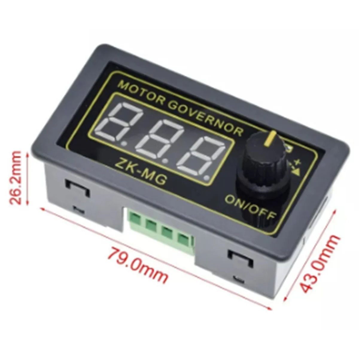 

SSR DC 5-30V DC Motor Controller PWM Adjustable Speed Digital Display Encoder Duty Ratio Frequency MAX 15A -MG