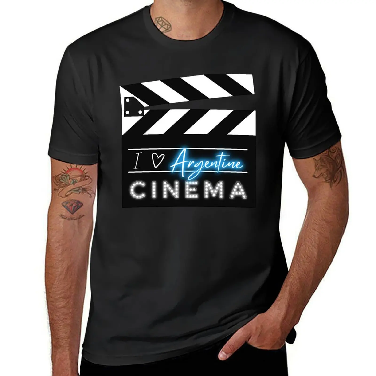 I Love Argentine Cinema T-Shirt blanks Short sleeve tee plus size tops summer top slim fit t shirts for men