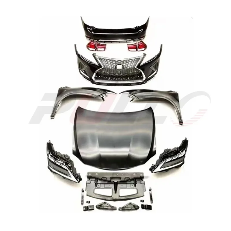 اكسسوارات السيارات لكزس RX330 2006-2008 ترقية إلى RX350 2020 نمط مصدات مصبغة هود الحاجز المصابيح الأمامية المصابيح الخلفية #1