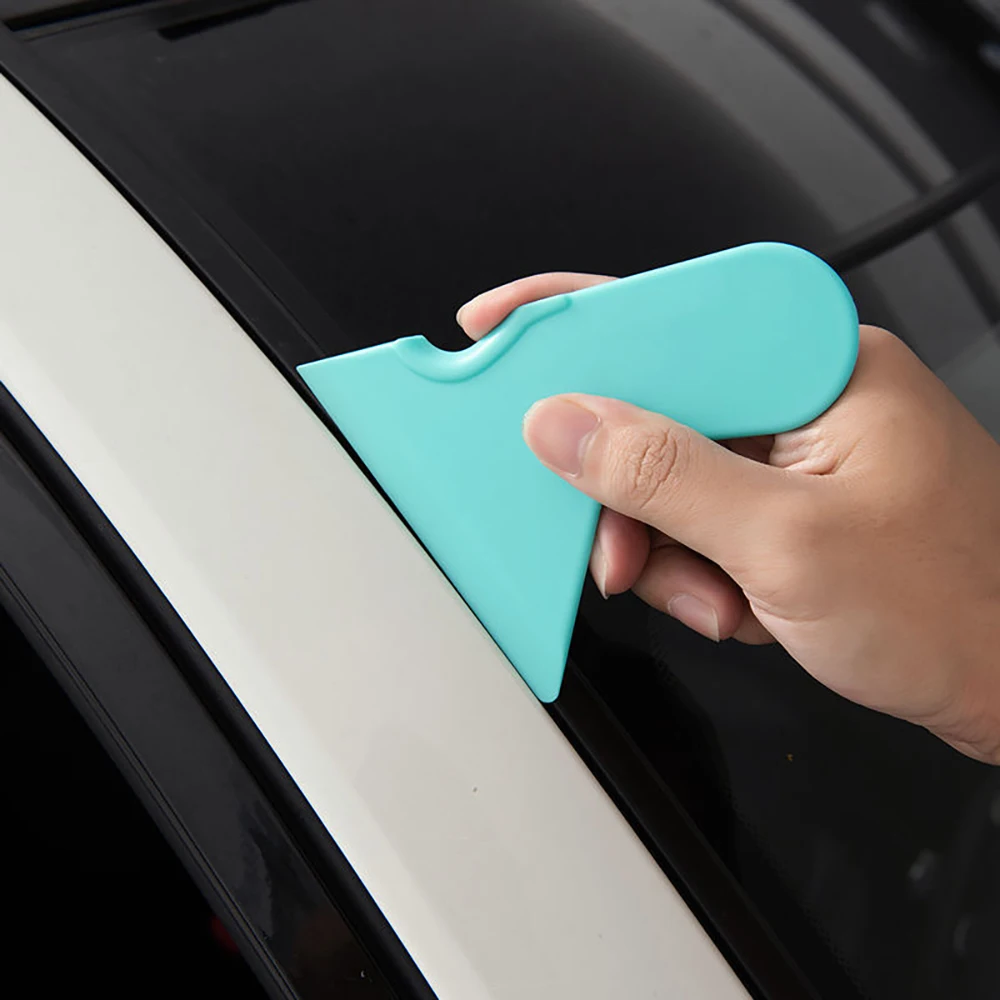 ALIWRAP 5/10pcs Triangular Squeegee Car Vinyl Wrap Film Plug Edge Tool Plastic Scraper Window Tint Install Go Corner Stick Tool