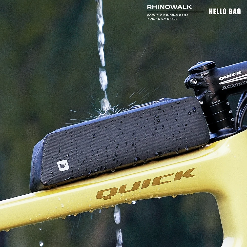 

Bike Bag Waterproof Bicycle Top Tube Bag With Bolt Mounted & Strap Lightweight Aerodynamic Low Drag For Mtb Road Bike