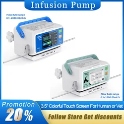 High-Flow Rate Range For Human or Vet Infusion Pump 3.5”Colorful Touch Screen DPS Dynamic Pressure Monitoring Real-time Display