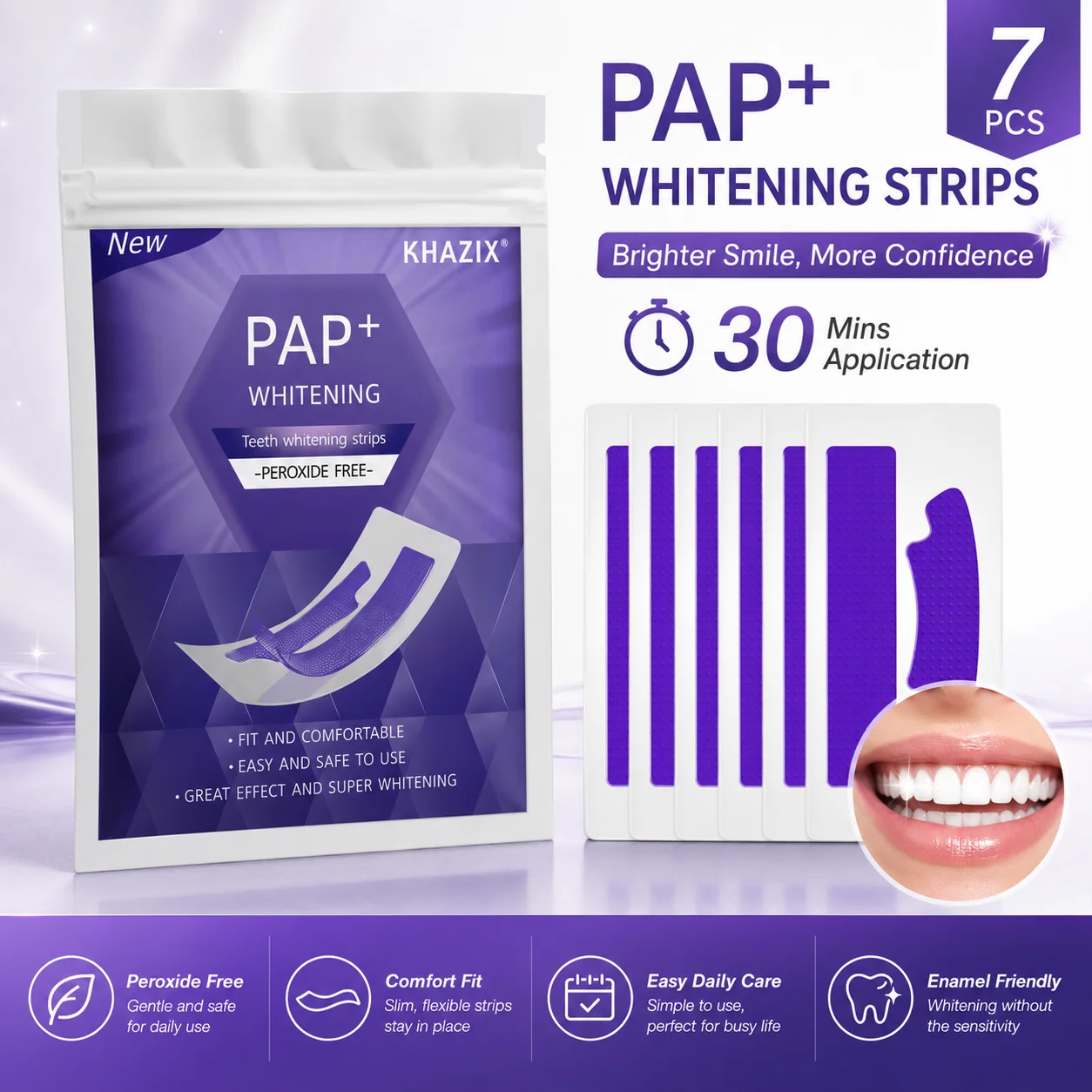 7 pasang Strip Pemutih Gigi un - Teeth Whitening Retainer ulasan dan harga