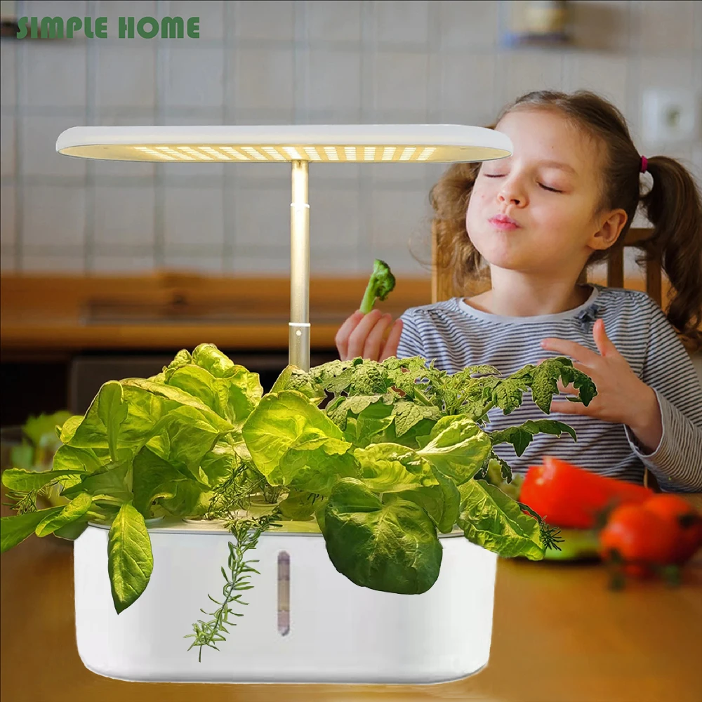 High Premium Hydroponics Growing Systems 10 Smart Plant Pots With Led Grow Light Non-toxic Soilless Indoor Garden For Home