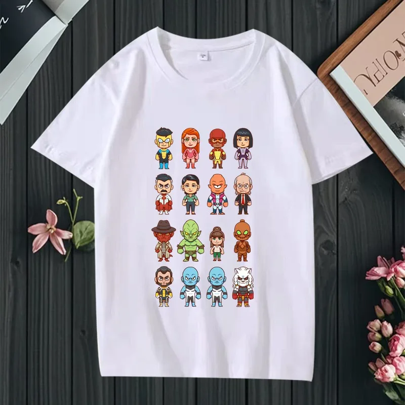 

Футболка Invincible Posters and Art Prints 2025 для мужчин и женщин, большие размеры, 100% хлопок, модные забавные летние топы унисекс с короткими рукавами Y2k