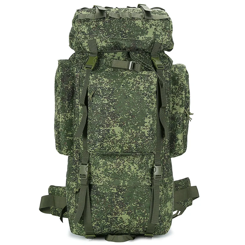 Large Capacity Tactical Camo Backpack, Military Fan Backpack, Outdoor Mountaineering Bag, Camping, 100L, New