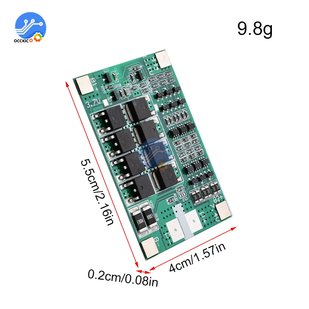 BMS 3S 40A 12V Balancer PCM 18650 scheda di protezione della batteria al litio 3S BMS caricabatterie agli ioni di litio ricarica con bilanciamento