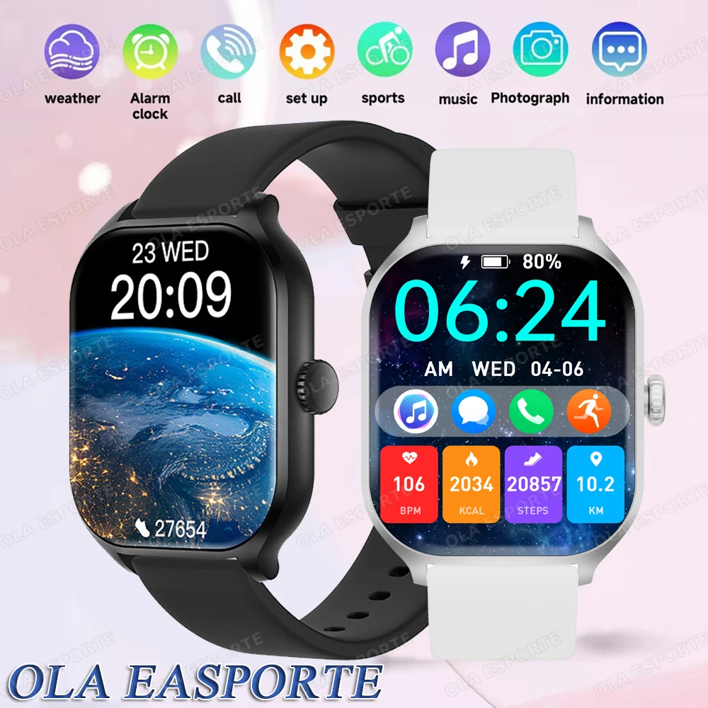 New Voice Call SmartWatch 2025 Women Men Remote Camera Health Monitor Heart Rate GPS Sports Waterproof Bluetooth Call Smartwatch