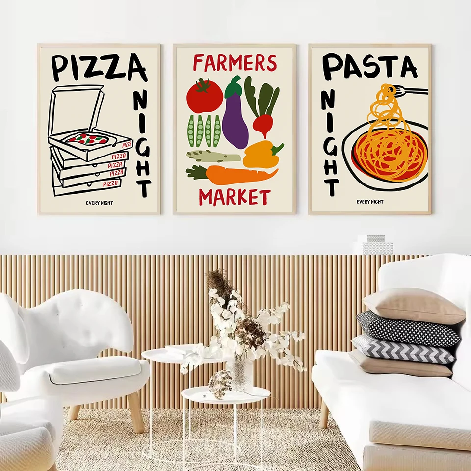 Modern Trendy Espresso Good Morning Coffee Kitchen Food Abstract Illustration Poster Canvas Painting Wall Art Picture Home Decor