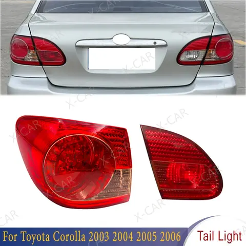 Taillight Taillamp For Toyota Corolla 2003 2004 2005 2006 Rear Bumper Tail Lamp Brake Stop Reverse Warning Reflector Light