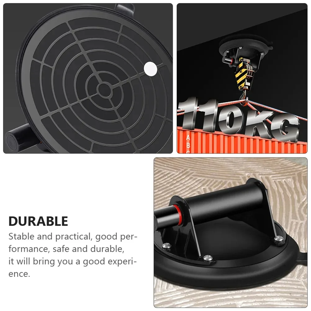 كوب شفط يدوي لبلاط الأرضيات - رافع شفط مضخة تفريغ قوية شديدة التحمل، أداة رفع البلاط والزجاج، مساعد متحرك #5