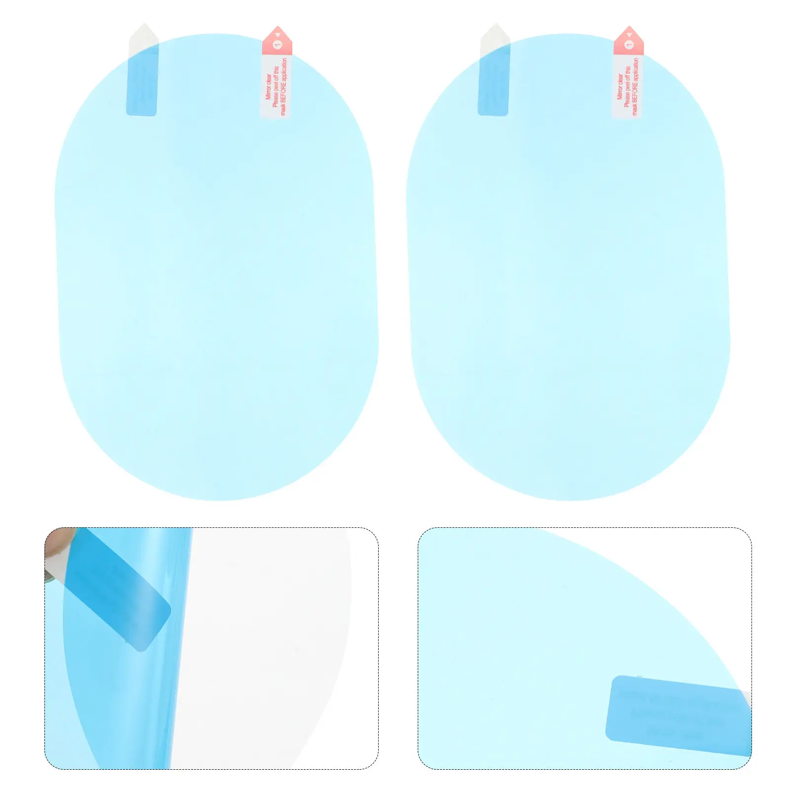 

2Pcs Universal Car Rearview Mirror Rainproof Film Waterproof Anti-Fog Protective Coating Clear 5.7x3.9 Inch for Cars Trucks