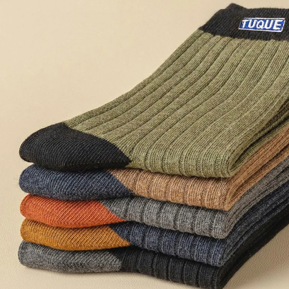 

5/7 пар мужских носков средней длины, впитывающих пот и неприятные запахи, эластичных, мягких, дышащих спортивных носков.