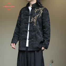 2024 Spring Summer Chinese Sstyle Menswear Embroidery Jackets Man Disc Buckle Tang Suit Hanfu Jacket Coat