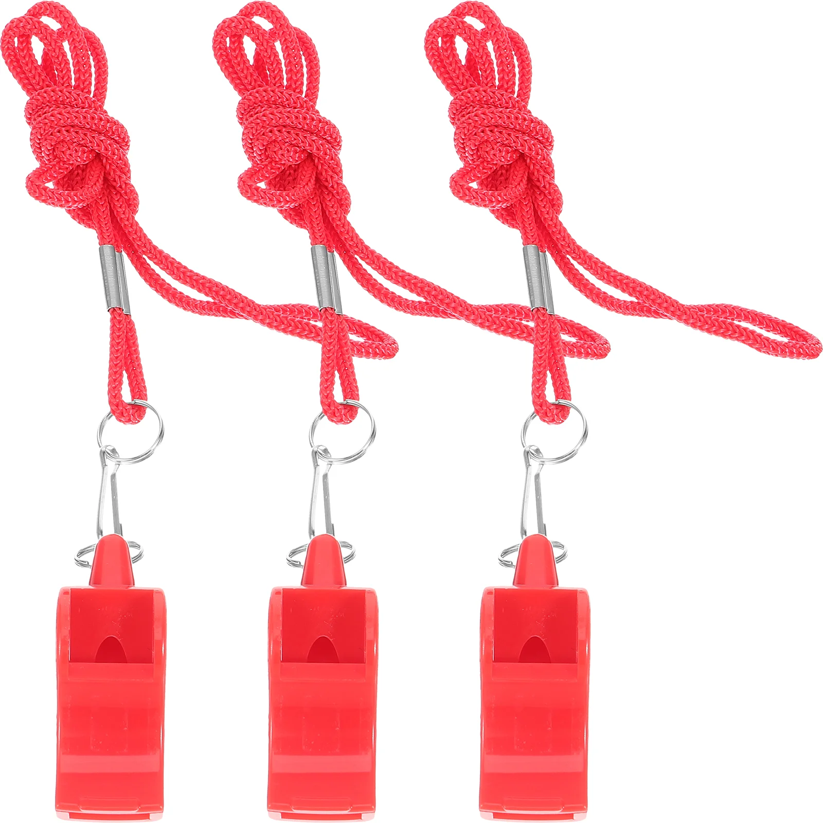 

3 Pcs Outdoor Emergency Whistle Referee Field Lifesaving Child Travel Sea Decor Choker Musical Nylon Keychain Hanging Loud