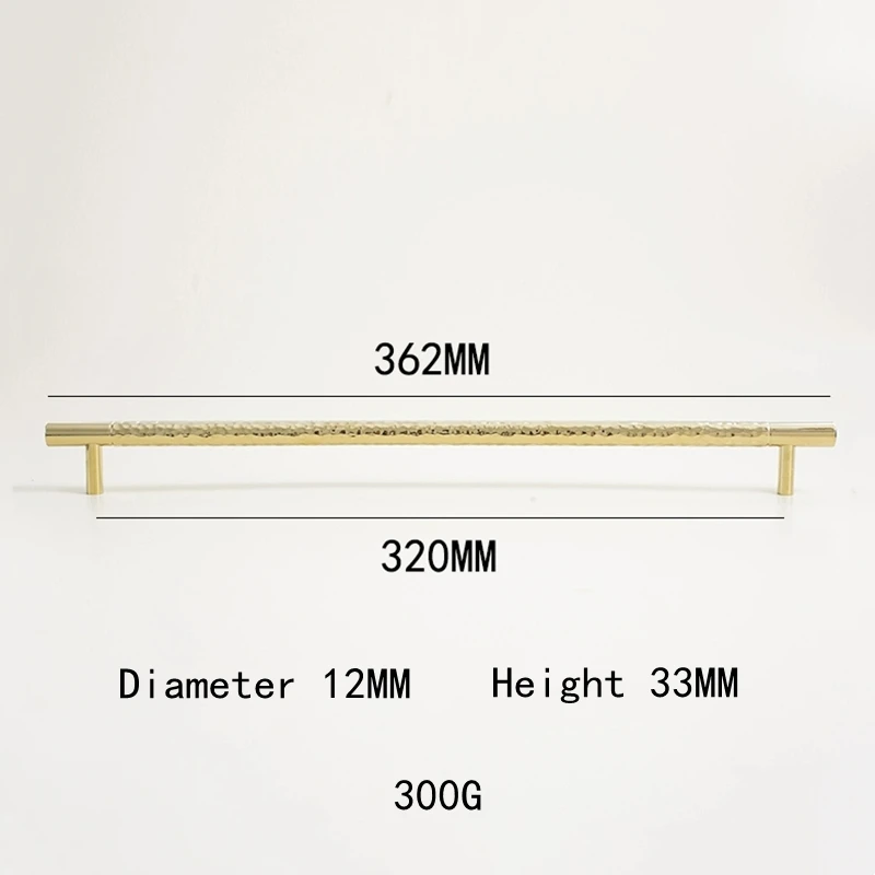 Мебельная ручка Т-образная дверца шкафа, золотые твердые латунные ручки-молотки, ручка ящика для ванной комнаты, кухонного шкафа, отделка винного шкафа