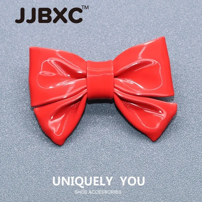 

JJBXC CHARM обувь с пряжкой, аксессуары для обуви, кожаный бант, модная обувь «сделай сам», аксессуары, подходящие для кроссовок