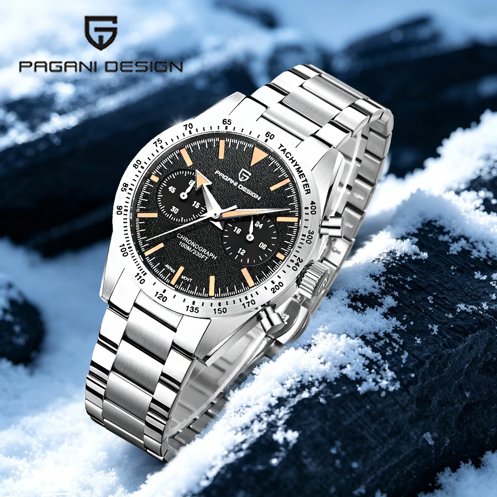 2026Pagani Design Business Fashion Quartz Men's Watch Sports Chronograph sapphire Mirror Luminous Waterproof Men's Watch Relógio
