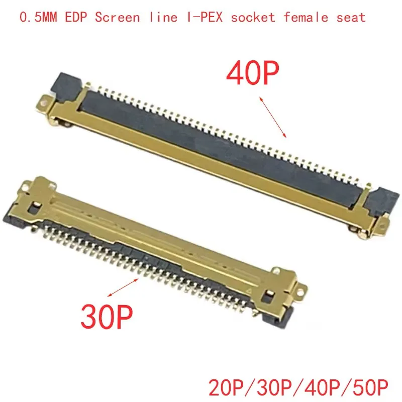 

I-PEX20455 20453 0.5mm spacing 20P/30P/40P/50P LCD PCB board end connector EDP female seat