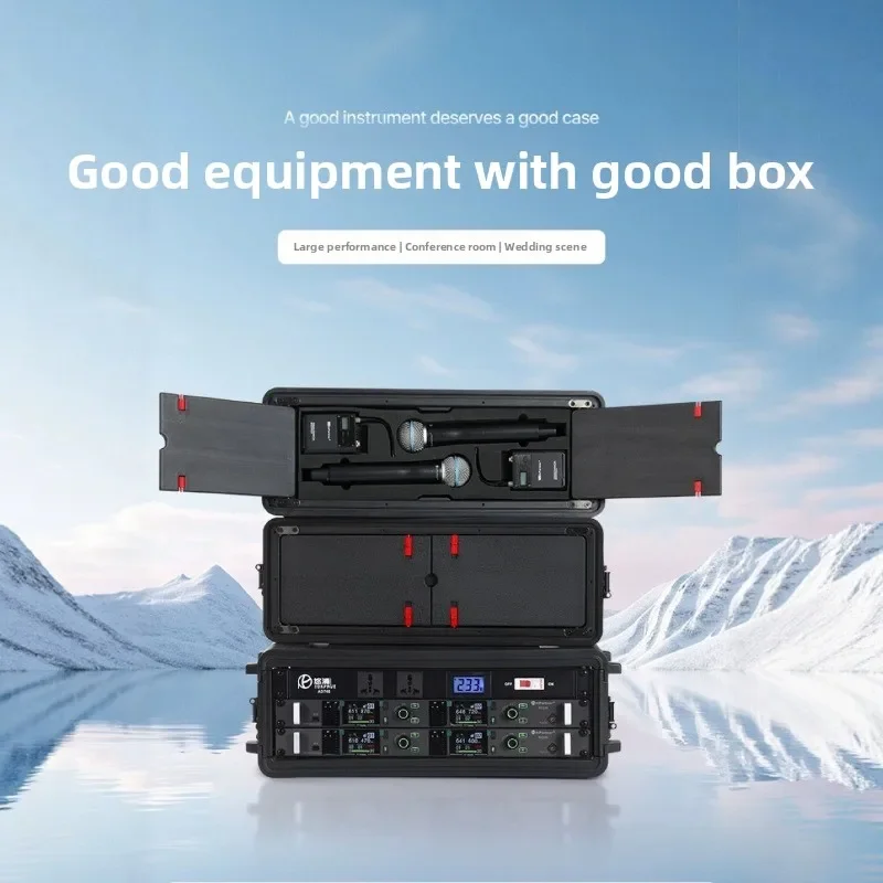 3U air case PE plastic air case 19 inch flight case, power amplifier  case, microphone  case