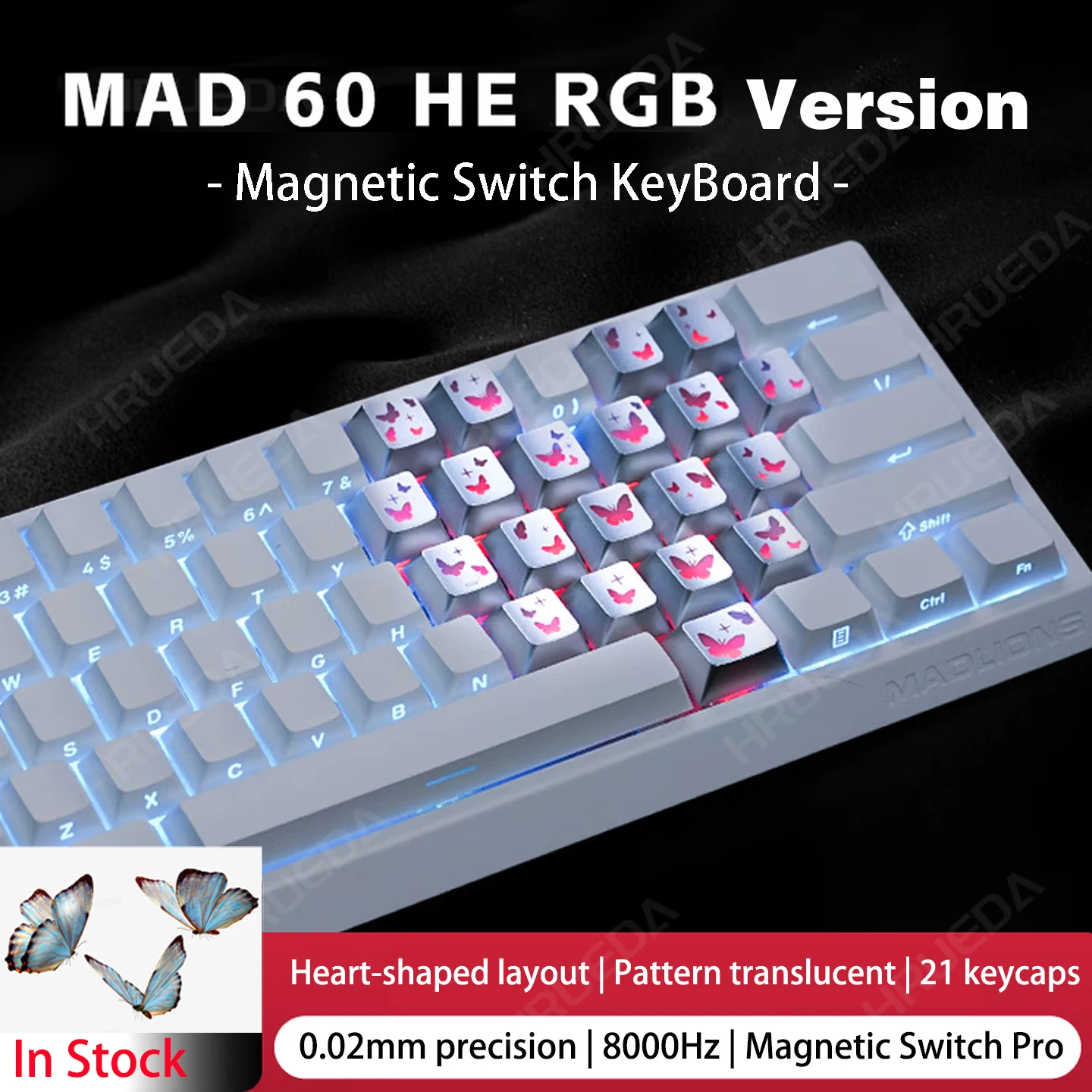 MADLIONS Mad 60 68 HE Mad 68 R Pro Custom Magnetic Mechanical Keyboard Wired RGB Hot Swap 8KHz Gaming Keyboard Gift