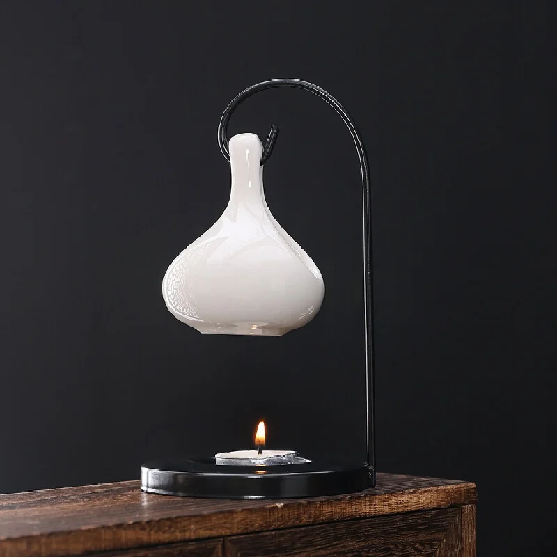 Home Decor Ceramic Hanging Essential Oil Container Aroma Diffuser Candle Warmer Aromatherapy Holder For Bedroom Indoor Home Use
