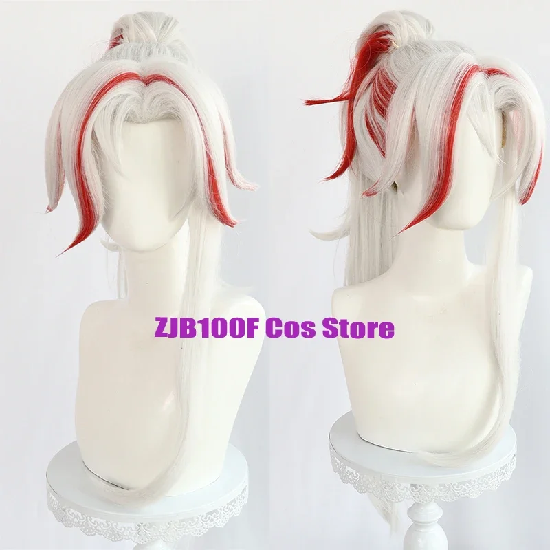 The Unforgotten Yone Cosplay Wig Game LOL Yone Heartsteel Cosplay Heat Resistant Synthetic Hair Play Prop Wigs Cap