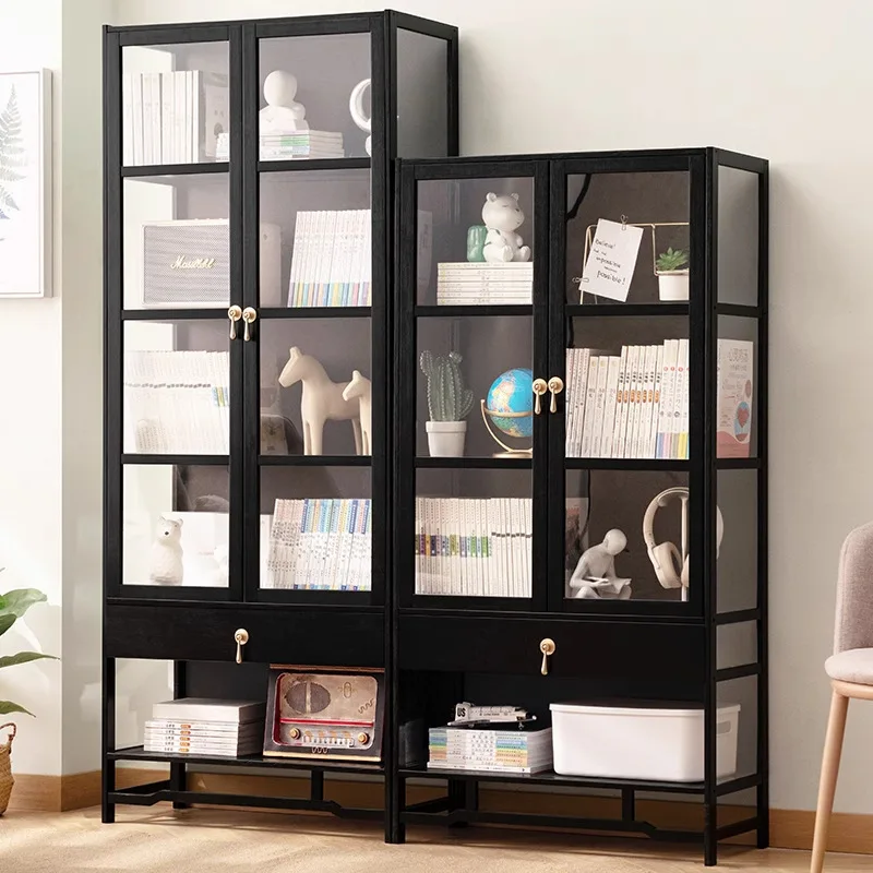 Shelf Floor-to-ceiling bookcase Home living room Children's wall Multi-layer simple bedroom Storage cabinet Locker