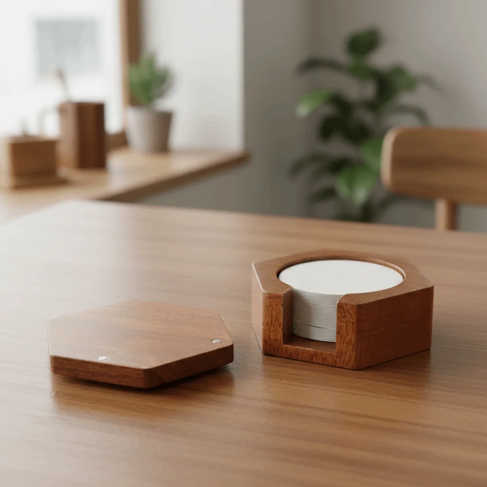 

Коробка для кофейных фильтров из массива дерева, шестиугольная, с магнитной крышкой, пылезащитная, универсальная, ударопрочная