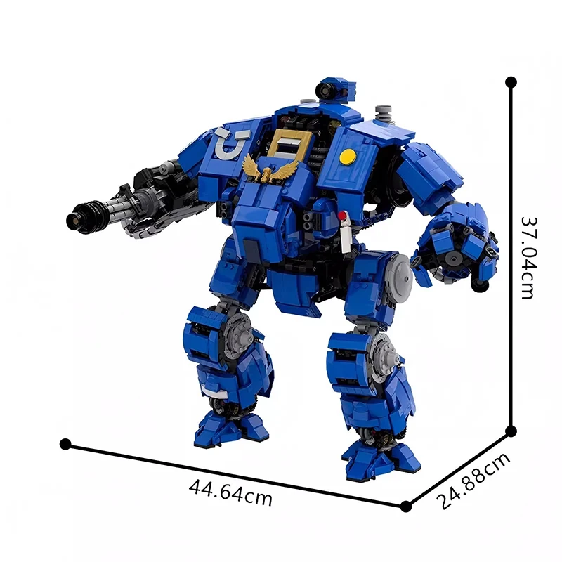 Bricklink MOC Battle Militaire Tank Land Raider Game Robot Redemptor Dreadnought Mecha Warrior Sets Bouwstenen Kid Speelgoed Gift