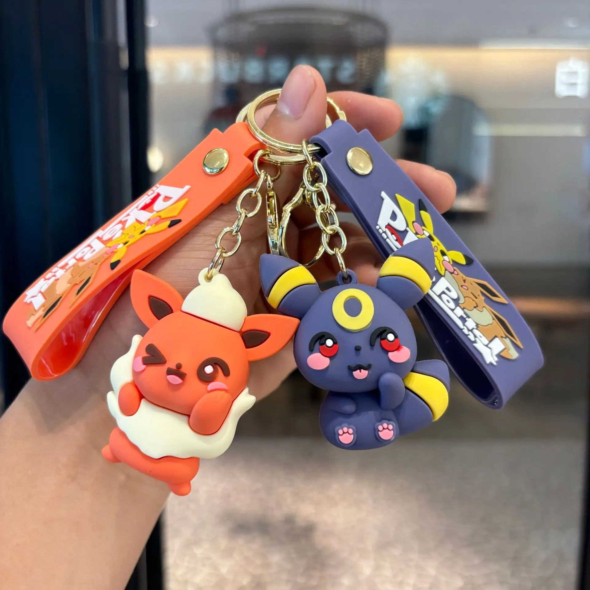 Gantungan Kunci Keluarga Pokémon Eevee 3-6PSC