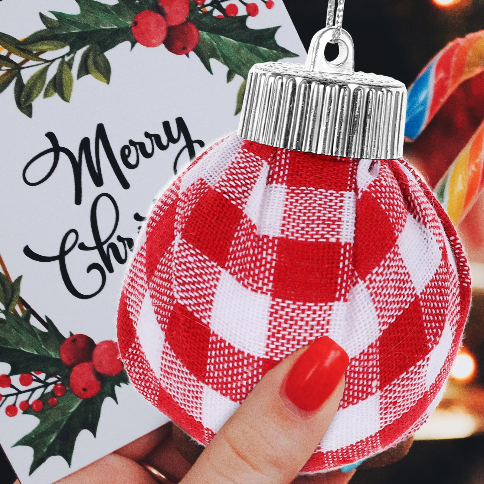 

9Pcs Xmas Tree Ball Pendants Christmas Ornaments Decorative Hanging Decor for Beautiful Tree Decoration Christmas Balls