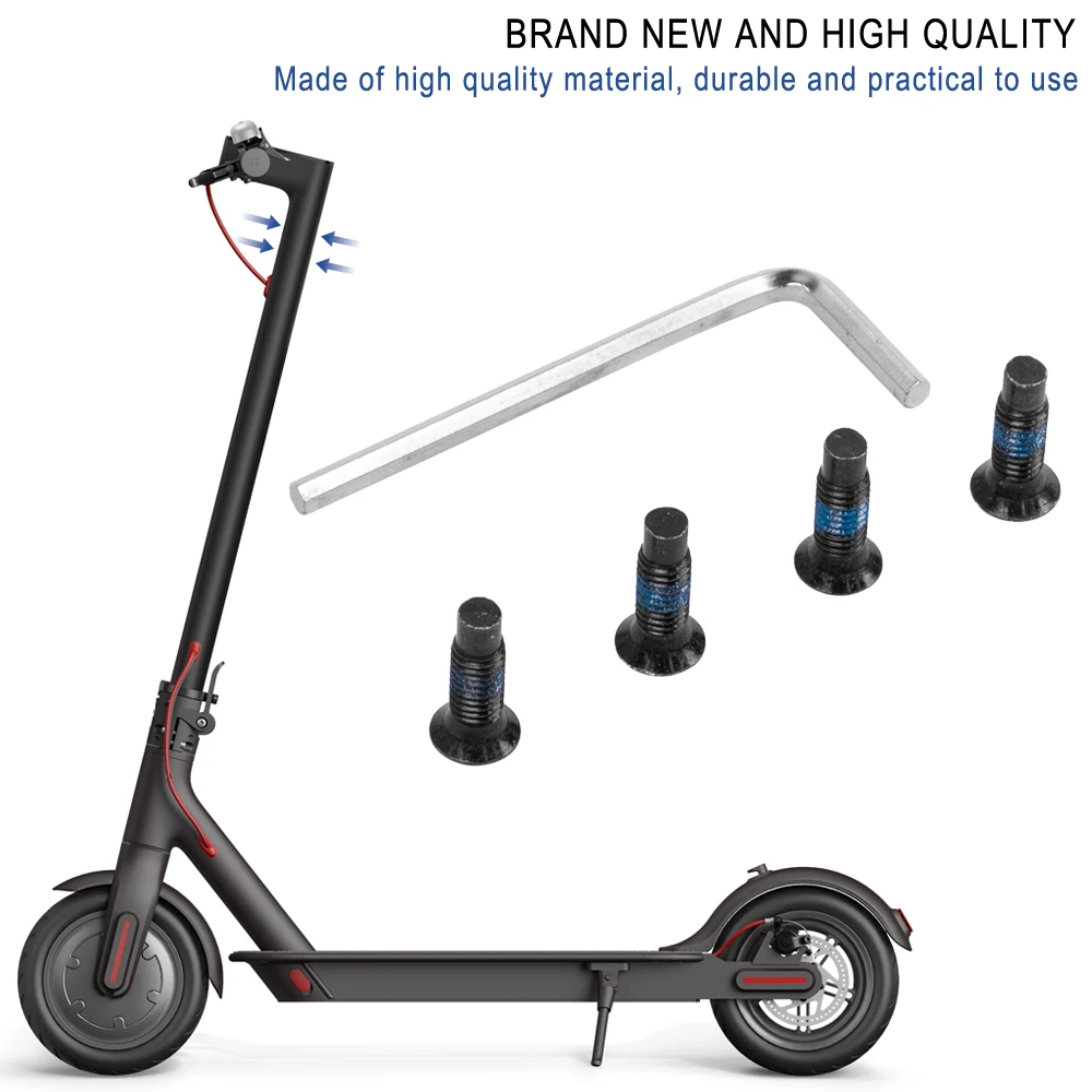 Original Screws Front Fork Tube Pole To Base Mounting Screw Kit With Wrench For Xiaomi M365 Ninebot Max G30 ES Electric Scooter
