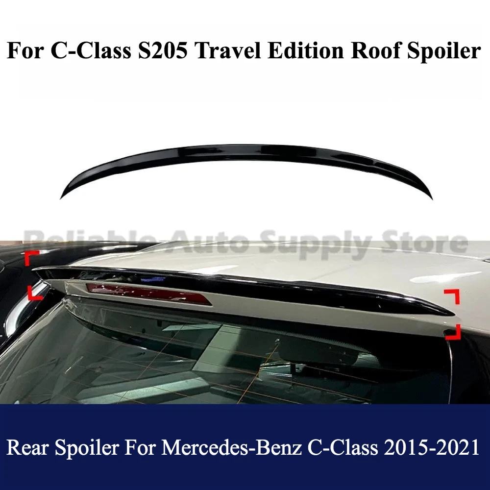 

Roof Wing Rear Spoiler For Mercedes C Class Wagon S205 2015-2021 Diffuser High Quality Car Exterior Modification Parts