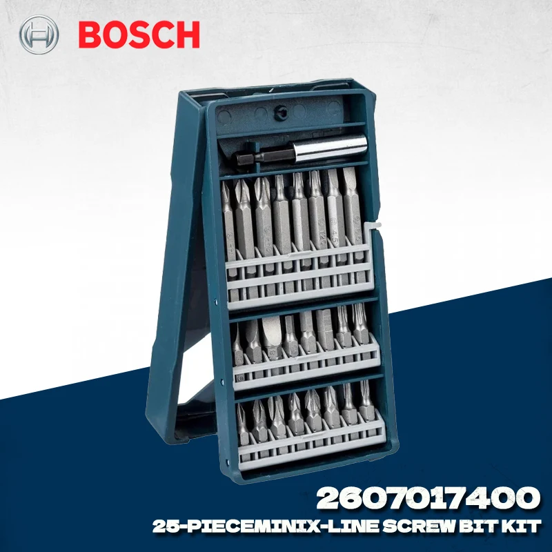 Juego de puntas de destornillador Mini X-Line extra duras, 25 uds., BOSCH 2607017400, broca multiusos, accesorios para herramientas eléctricas Bosch
