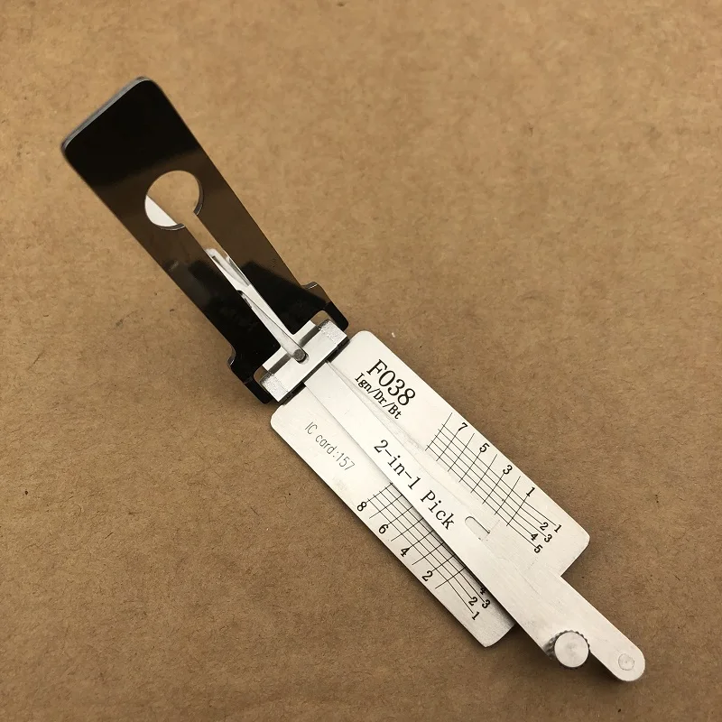 Original FO38 für Ford Lishi 2-in-1 Pick/Decoder für Lincoln Edge Mustang Schlossöffnungswerkzeug Schlüsseldienst-Werkzeug – Detail 3