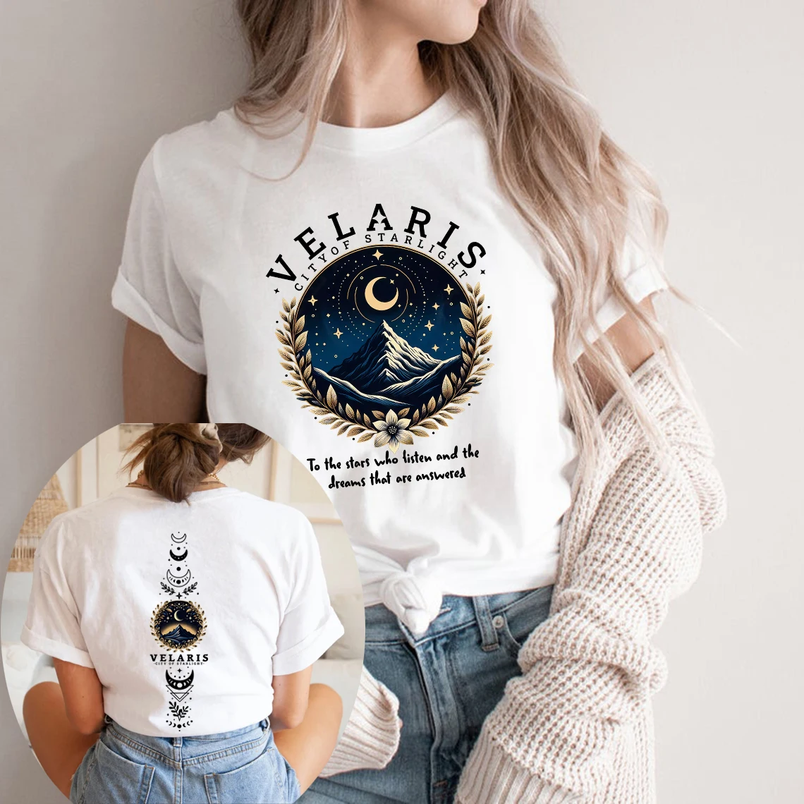 Velaris City of Starlight T-shirt ACOTAR T-Shirt The Night Court Tshirt Women Graphic T Shirts Vintage Tee SJM Merch Shirt Top