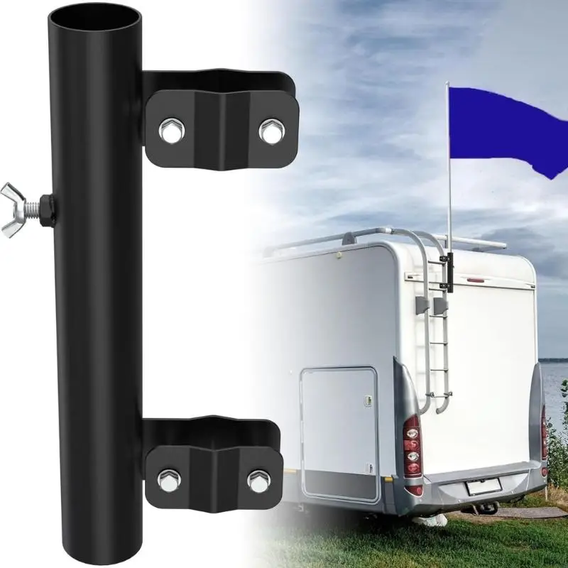 Heavy Duty Flag Mount fit Most Ladder RVs Ladder Mounted Flagpole Holder X37F