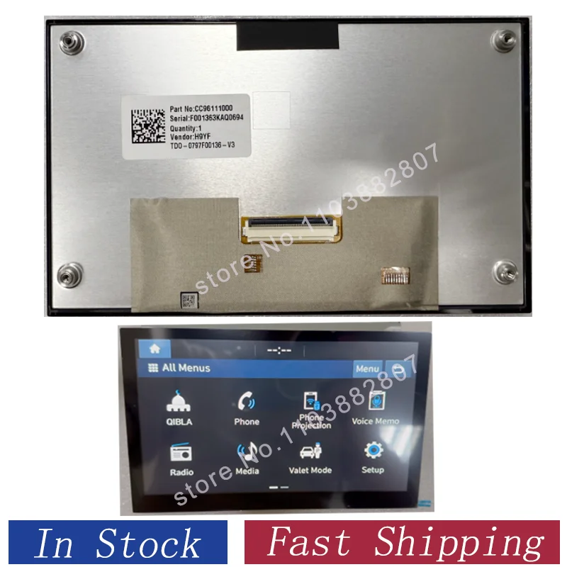 LCD Display Touch Screen For Radio navigation K I A R IO Sto nic N iro 2020 2021- 2023 96160-H8690FHV 96160-H8290FHV 96130AT000