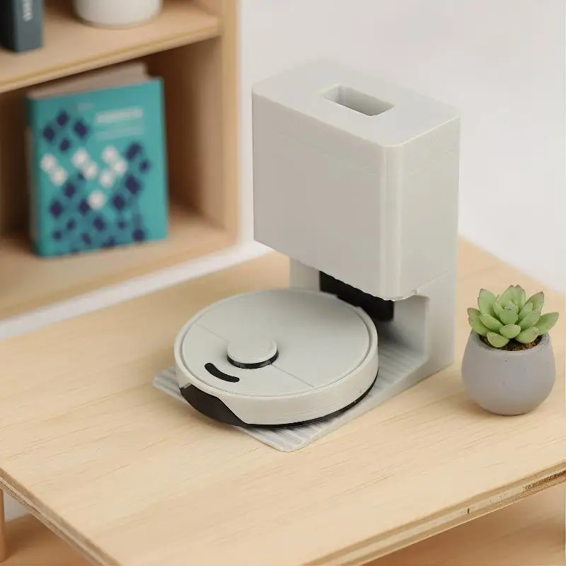 1 12 Miniature Robot Vacuum Cleaner Model Dollhouse Sweeper Ornament Small Appliance Playhouse Furniture for Children