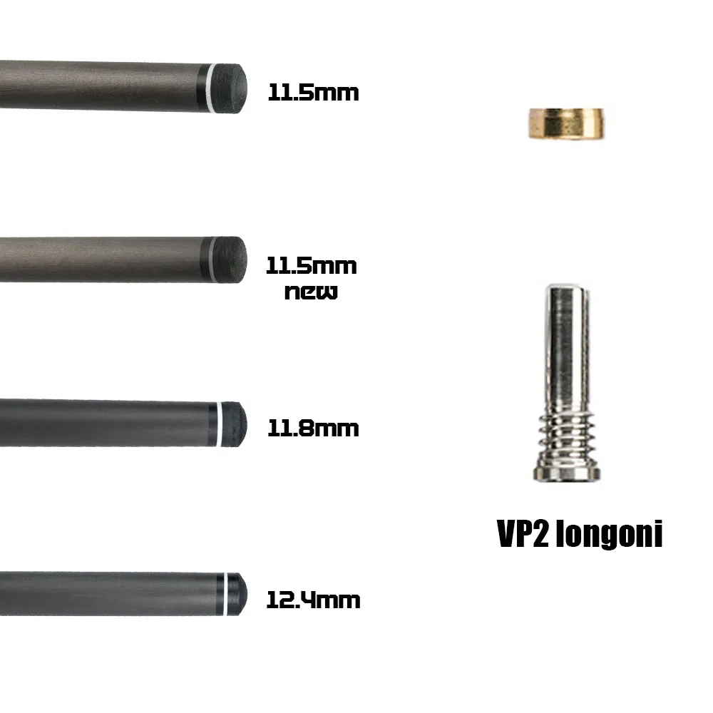 Carbon Fiber Full Billiard Cues Stick Accelerated Taper Speelkeu