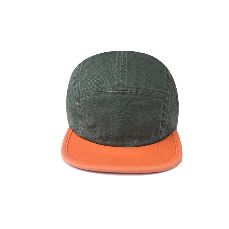 Hip-hop cap Flat hat Retro Japanese style Patchwork color Flat brim hat Sport cap Hip Hop Fitted Cap Youth tide cap