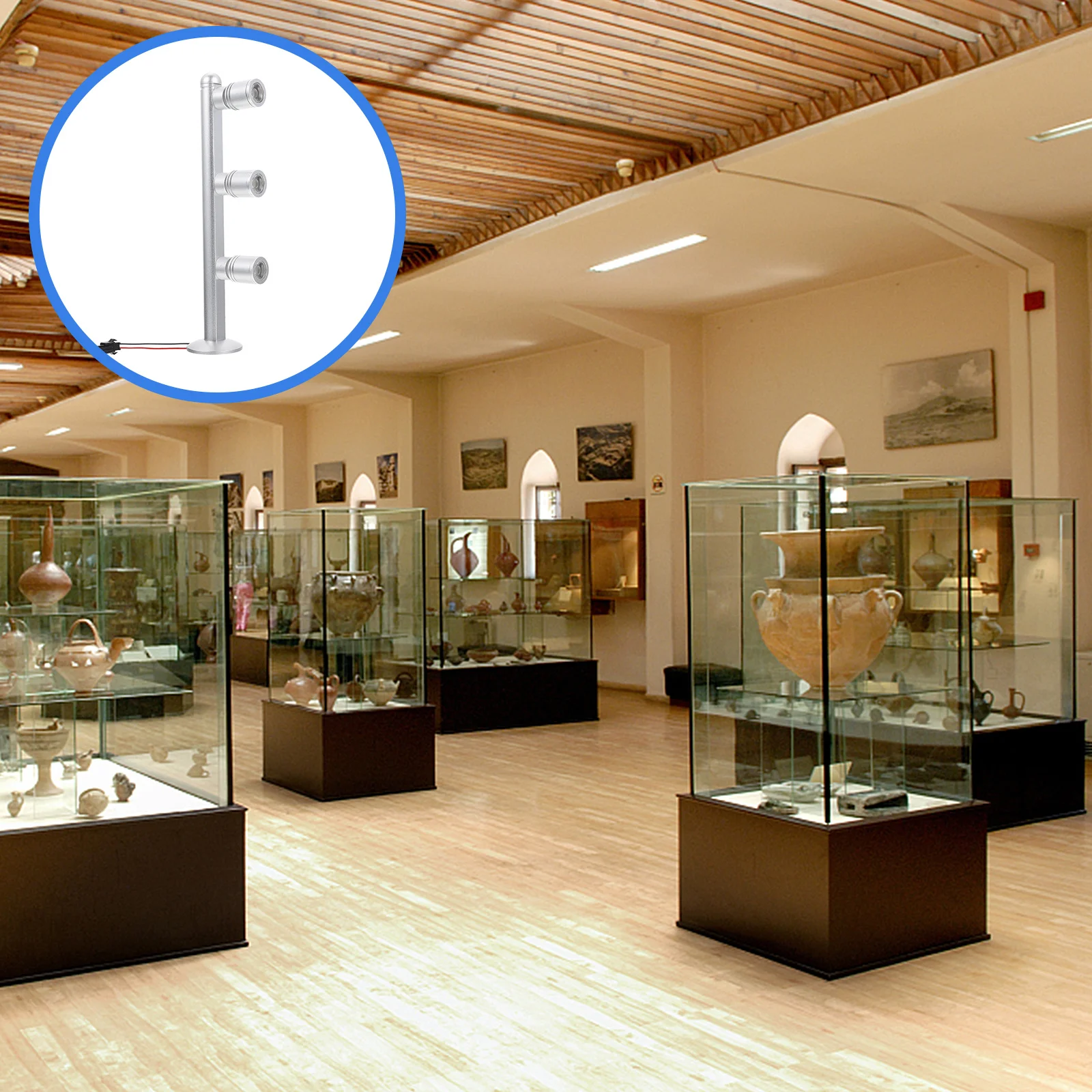 

LED Indoor Display Spotlight Premium Projection Lamp Compact Size Easy Installation Gallery Jewelry Store Exhibition Lighting