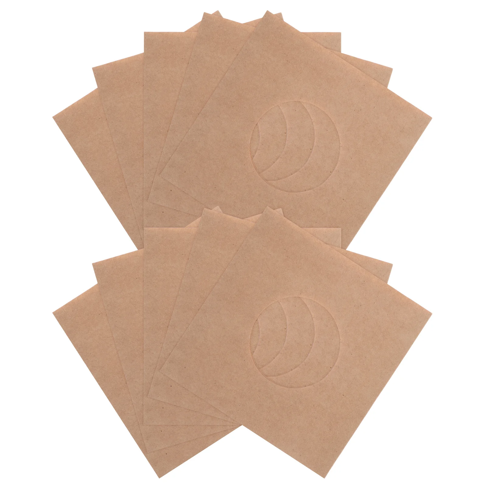 

10 pcs Vinyl Record Bags 7 Inch Kraft Paper Protective Sleeves With Ventilation Hole Durable Storage For Phonograph Records