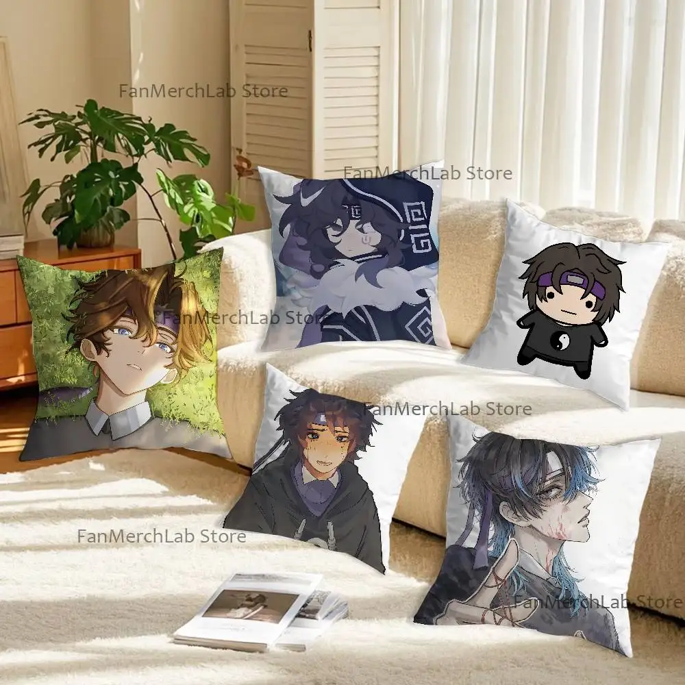 

W-Wifie Pillow Case For Sofa Decor Car Office Room Printing Cushion Cover Decorations and Protector