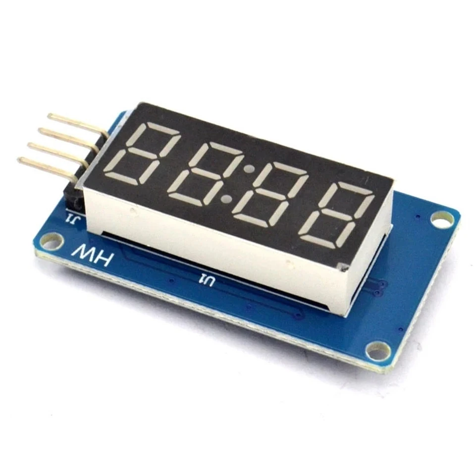 TM1637 LED Display Module For Arduino 7 Segment 4-Bits 0.36Inch Red Anode Digital Tube LED brightness adjustable with clock hour