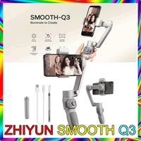 ZHIYUN SMOOTH Q3 Smartphones Gimbal 3-Axis Flexible Phone Handheld Stabilizer with Fill Light for iPhone Xiaomi Samsung