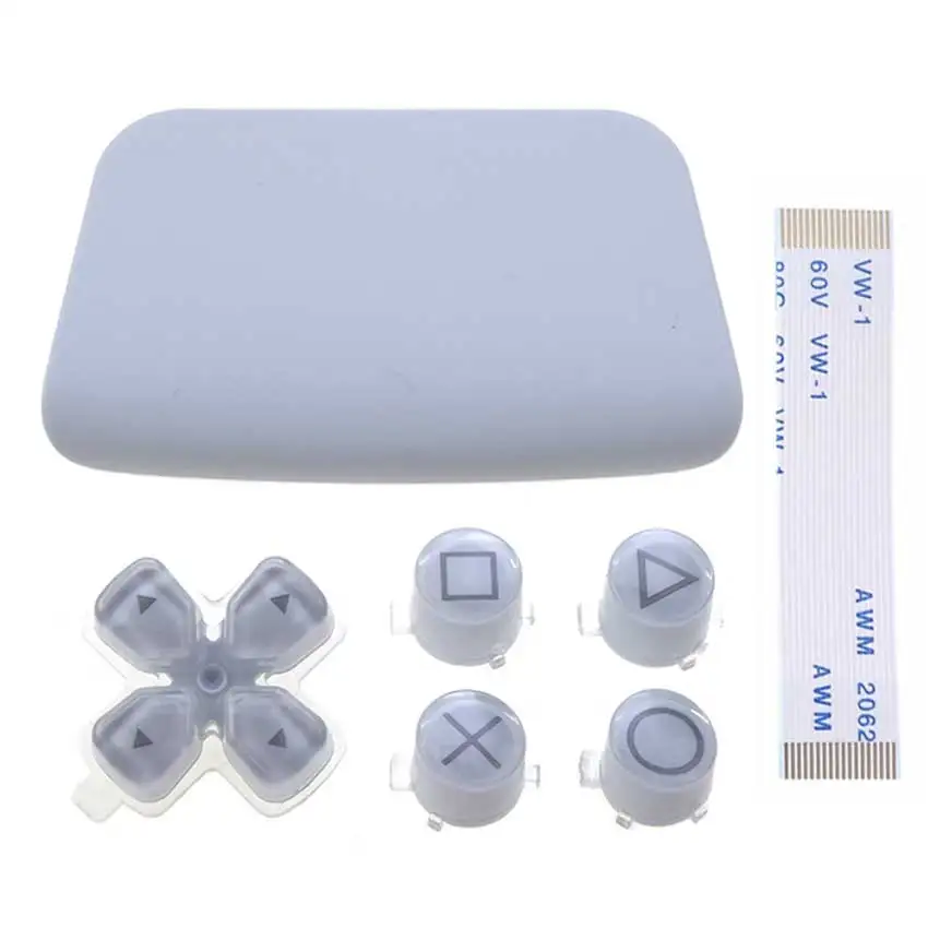 JCD Direction Function Key Cross ABXY D Pad Buttons For PS5 V1.0 BDM-010 Controller Button Kit Plastic Touchpad 18Pin Flex Cable