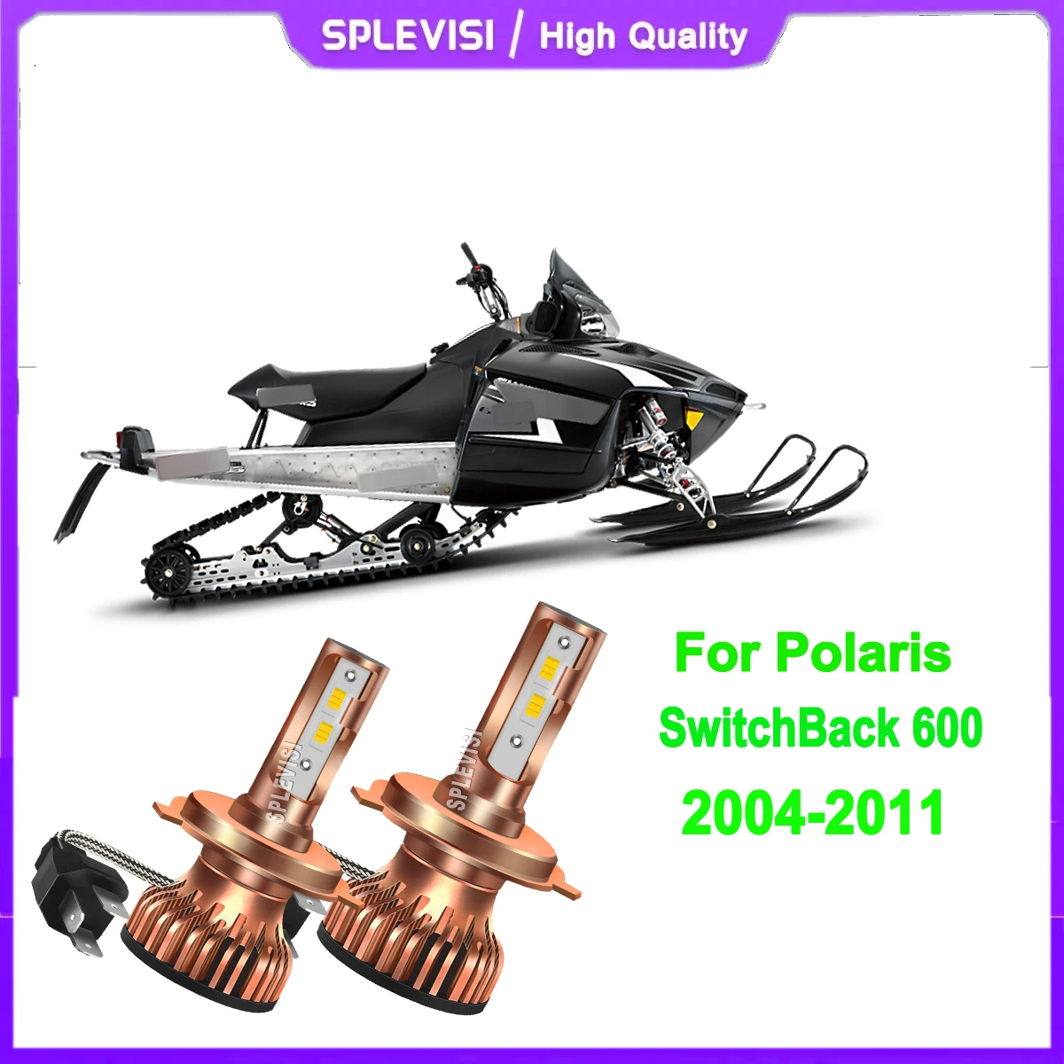 

12v H4 HS1 9003 led headlight Effortless Installation Process for Polaris SwitchBack 600 2004 2005 2006 2007 2008 2009 2010 2011