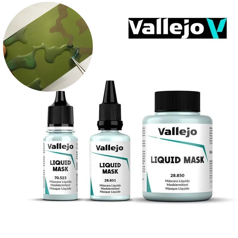 Vallejo Liquid Mask Eco Water Based Masking Fluid 18/32/85ml 70523 28851 28850 Model Miniature Painting Protective Hobby Tools